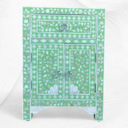 MOP 1 Drawer 2 Door Bedside Table Light Green