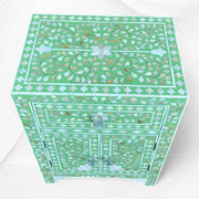 MOP 1 Drawer 2 Door Bedside Table Light Green 2