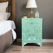 MOP 1 Drawer 2 Door Bedside Table Light Green