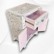 MOP 1 Drawer 2 Door Bedside Table Light Pink 3