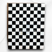 MOP Inlay Checkerboard Bedside Black 3