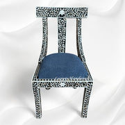 MOP Inlay Floral Chair Black 5