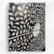 MOP Inlay Four Poster Single Bed Black 2