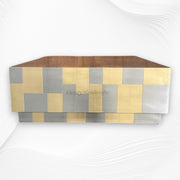 Magpie Metal And Brass Square Center Table 2