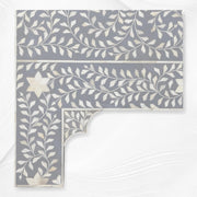 Maharaja Bone Inlay Bed Grey