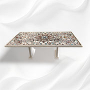 Maria Gemstone Inlay Marble Dining Table 8 Seater 3