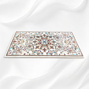 Maria Gemstone Inlay Marble Dining Table 8 Seater 5