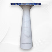 Miami Round Marble Accent Table with Lapis Lazuli Top 2