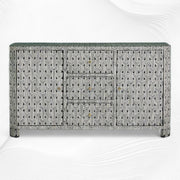 Midtown Bone Inlay Buffet 3 Drawer 2 Door Black 5