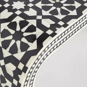 Moroccan Inlay Waterfall Console Table Black 4