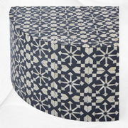 Moroccan Bone Inlay Round Center Table Black