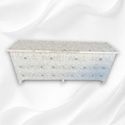 White Mother Of Pearl Inlay sideboard 10 Drawers 5