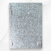 Mother of Pearl Inlay Armoire Floral White 3