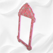 Pink Mother Of Pearl Inlaid Parrot Mirror 2