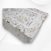 Mother Of Pearl Inlay Floral Chest Of Four Drawers Ivory 2