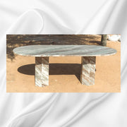 Myra Fantasy Brown Marble Dining Table 8 Seater