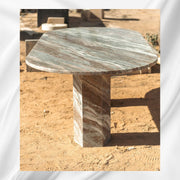 Myra Fantasy Brown Marble Dining Table 8 Seater