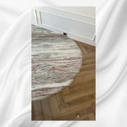 Myra Fantasy Brown Marble Dining Table 8 Seater