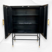 Nola Full Bone Inlay Bar Cabinet 4