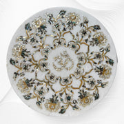 Om Medallion Flower Abalone Yellow MOP  2