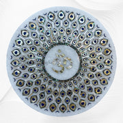 Om Peacock Medallion Abalone Shell 4