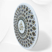 Om Peacock Medallion Abalone Shell 2