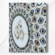 Om Peacock Medallion Abalone Shell 3