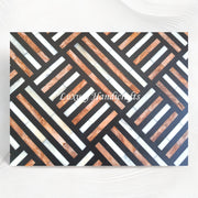 Optical Bone Inlay Media Console Brown 5