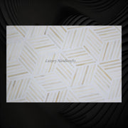 Optical Bone Inlay Coffee Table White 3