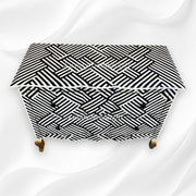 Optical Estelle Bone Inlay 2 Drawer Chest Black 3
