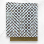 Quatrefoil Mother Of Pearl Inlay Coffee Table Brass Milk Chocolate 4