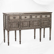 Ronaldo Teakwood MOP Inlay Sideboard Walnut Finish 1
