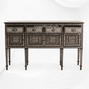 Ronaldo Teakwood MOP Inlay Sideboard Walnut Finish 4