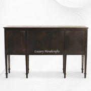 Ronaldo Teakwood MOP Inlay Sideboard Walnut Finish 5