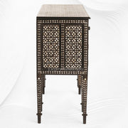 Ronaldo Teakwood MOP Inlay Sideboard Walnut Finish 3