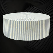 Bone Inlay Illusion Stripe Center Table Grey 1