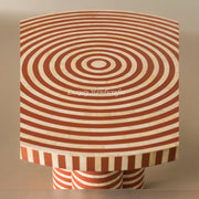 Rue Bone Inlay Round Dining Table Orange 2