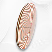Rue Bone Inlay Table Top Round Orange