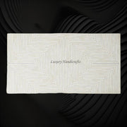 Stripe Bone Inlay Coffee Table Grey 3