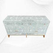 Bone Inlay Scroll Vine Buffet Green 2