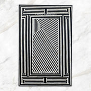 Senta Bone Inlay Table Top Black