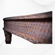 Sophie Hand Painted Bone Inlay 6 Seater Dining Table Set 4