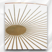 Starburst Marble Brass Inlay Round Coffee Table 2