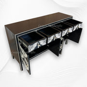 Swan Bone Inlay Sideboard Black 4