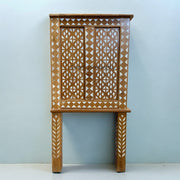 Teakwood Mother of Pearl Inlay Sideboard Natural