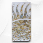 Vietnam White Marble Yellow MOP Inlay Table Top 3