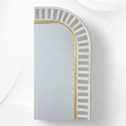 Waterfall Bone Inlay Floor Mirror Grey 3