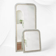 Waterfall Bone Inlay Floor Mirror Grey 4