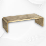 Waterfall Antique Brass Coffee Table 3