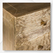 Wave Brass Chest Of 4 Drawers 4